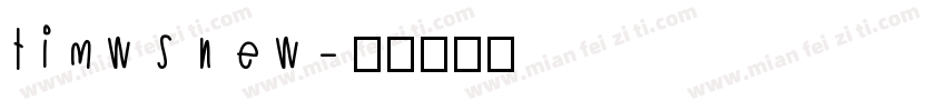 timws new字体转换